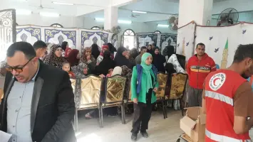 "حياة كريمة" تنظم قافلة طبية لأهالي كفور الرمل بمركز قويسنا (صور)