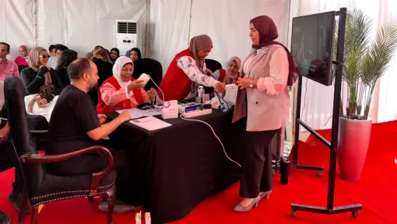 "100 مليون صحة” داخل لجان انتخابات مجلس الشيوخ بمدينة 6 أكتوبر