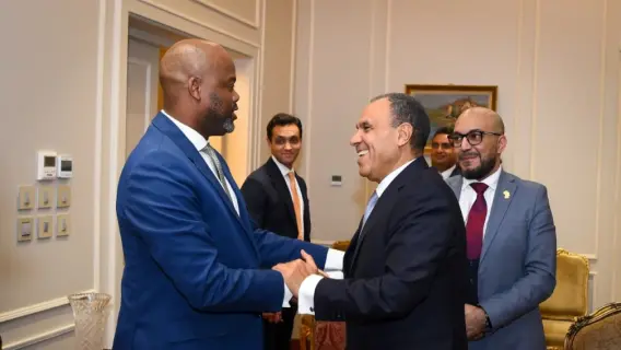 وزير الخارجية يلتقي سكرتير عام منطقة التجارة الحرة القارية الأفريقية