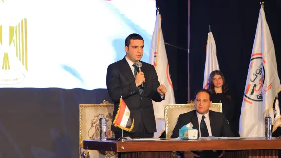 رئيس حزب صوت الشعب يصدر قرارا بتعيين آية كرماني أمينا لمركز قليوب