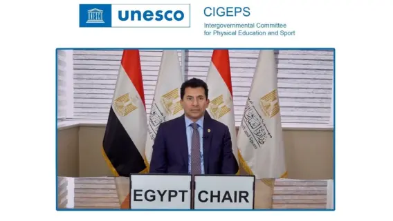 بلال بدوى يهنئ وزير الرياضة لفوزه برئاسة اللجنة الحكومية الدولية للتربية البدنية