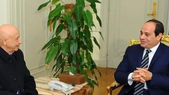 السيسي يستقبل عقيلة صالح... ويؤكد: "استقرار ليبيا جزء لا يتجزأ من أمن مصر"