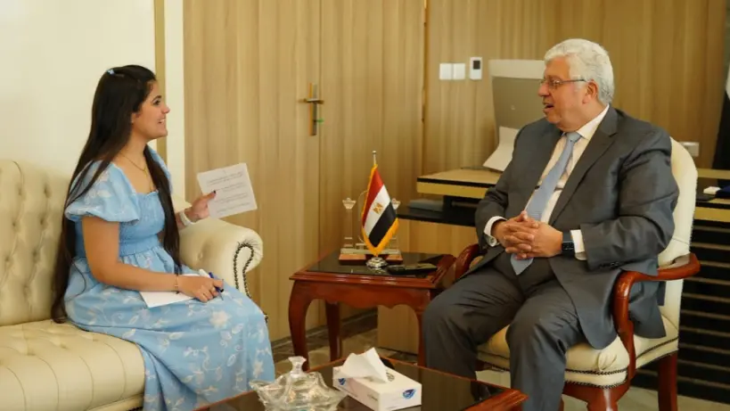 مونيكا رامي تُجري حوارًا خاصًا مع وزير التعليم العالي