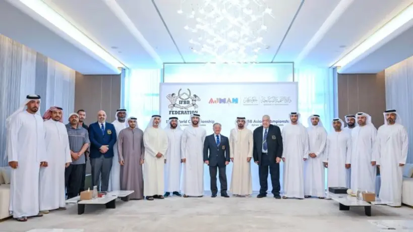 عادل فهيم يصل الامارات لافتتاح بطولة آسيا لكمال الأجسام عجمان 2025