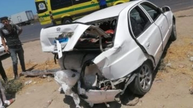 حادث تصادم بالمنوفية